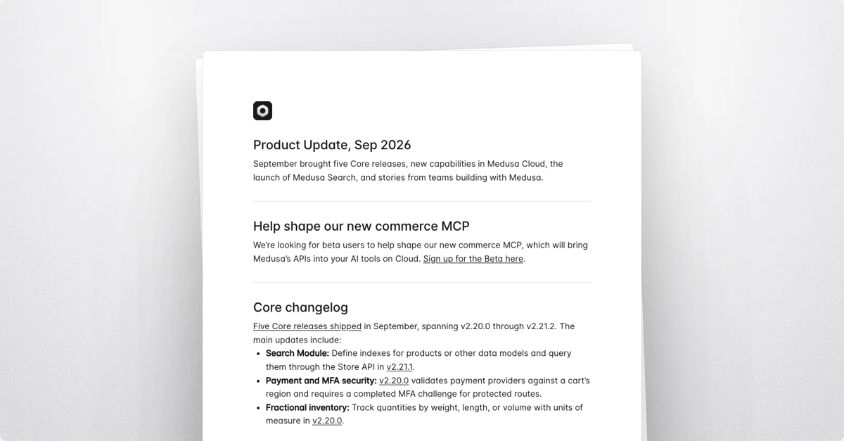 Newsletter Sep'26